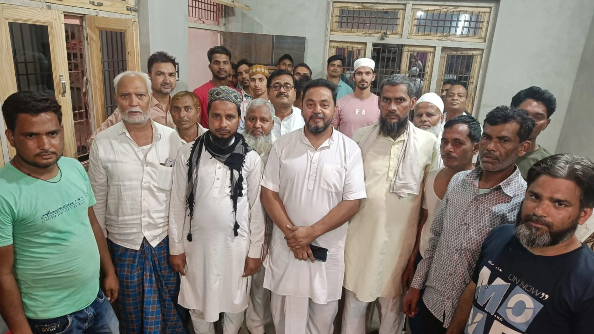 Community meeting with elders